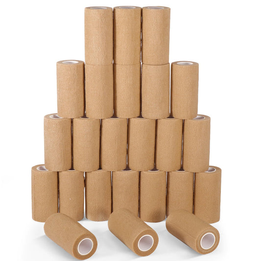 LDIWEE 24-pack bandage wrap in 4-inch width for versatile first aid use.