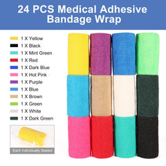 LDIWEE bandage wrap on the ankle provides reliable compression for swelling and mobility.