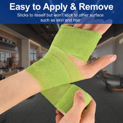LDIWEE bandage wrap on the knee helps manage soreness with breathable fabric.