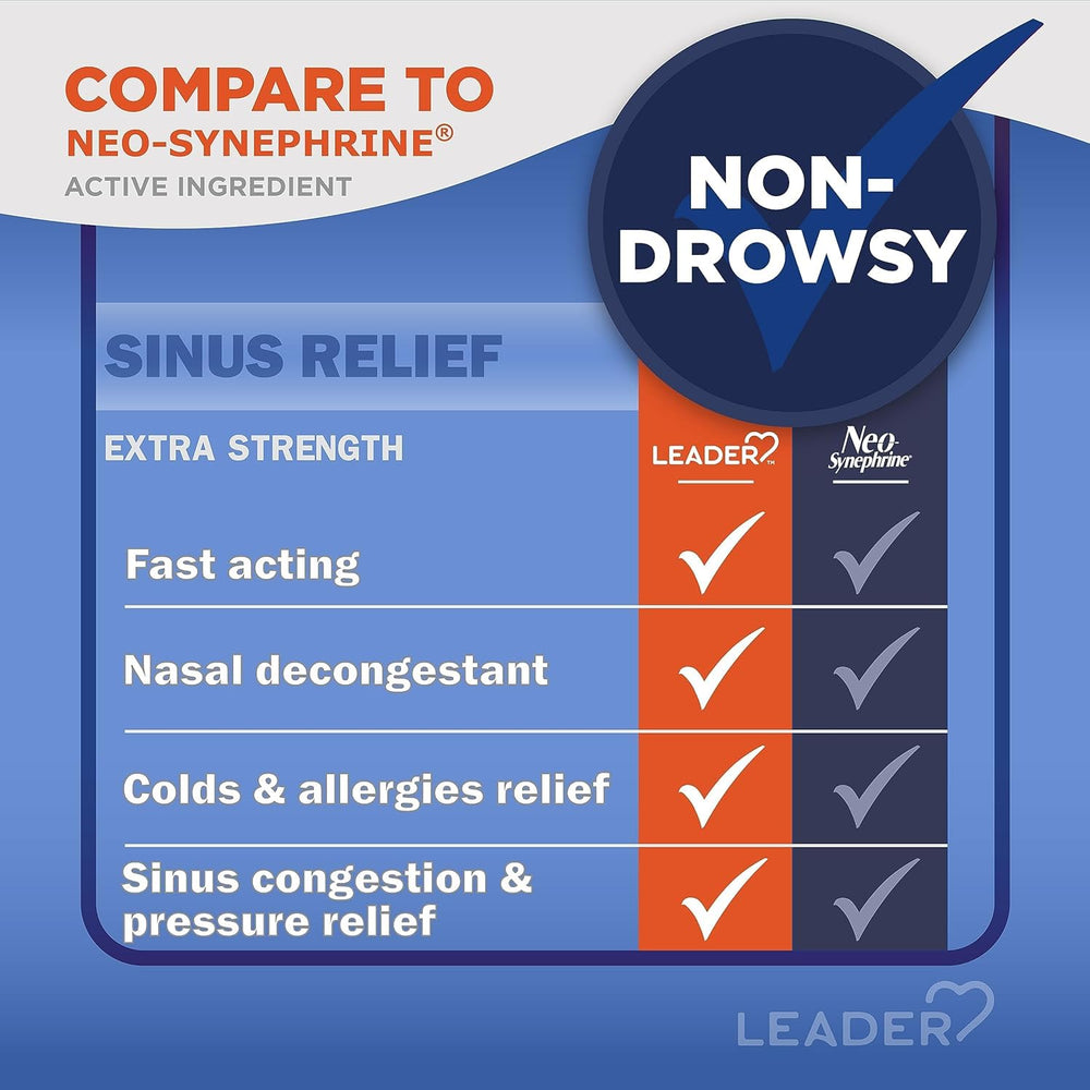Leader 30ml nasal decongestant bottle ready for portable use.