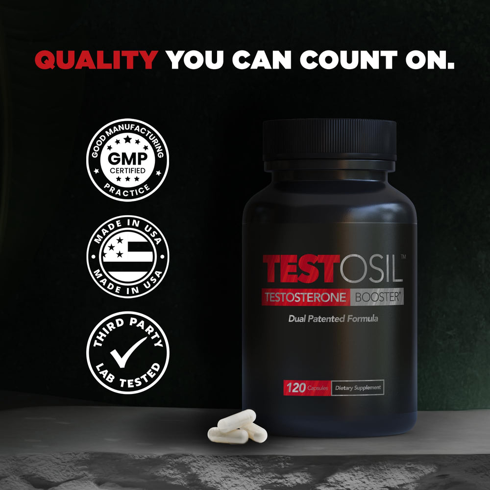 Leading Edge Health Testosil workout setup with energy focus