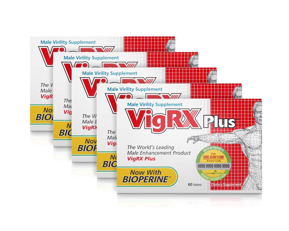 Leading Edge Health VigRx Plus bottle for daily stamina support.