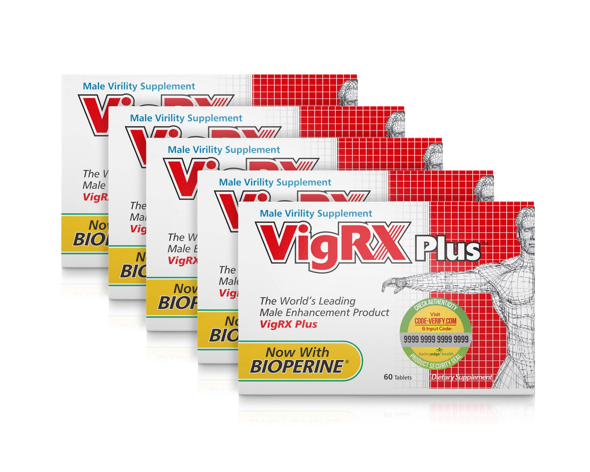 Leading Edge Health VigRx Plus bottle for daily stamina support.