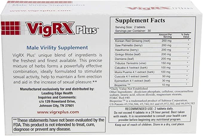 VigRx Plus box on display shows 5-month value and buy 3 get 2 free.