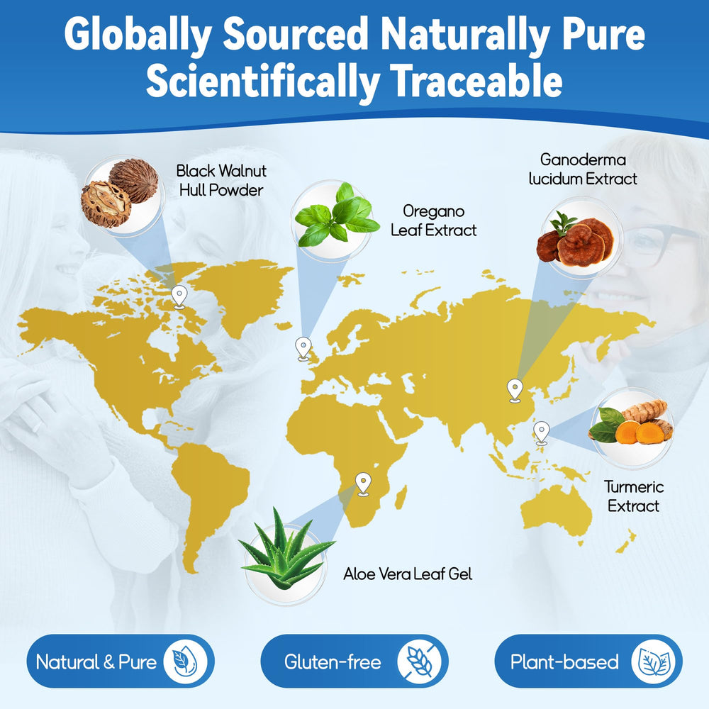 LeafStory Caprylic Acid formula visual suggests gentle gut balance and comfort