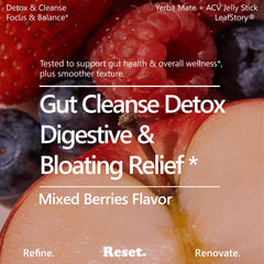 LeafStory Yerba Mate ACV Reset Jelly sticks arranged for convenient grab-and-go.