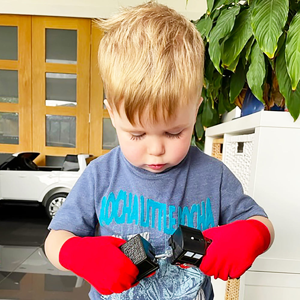 Leafy Boo bamboo mittens pack of 3, reusable and washable.