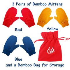 LEAFY BOO night-time eczema mittens help reduce scratching while sleeping.