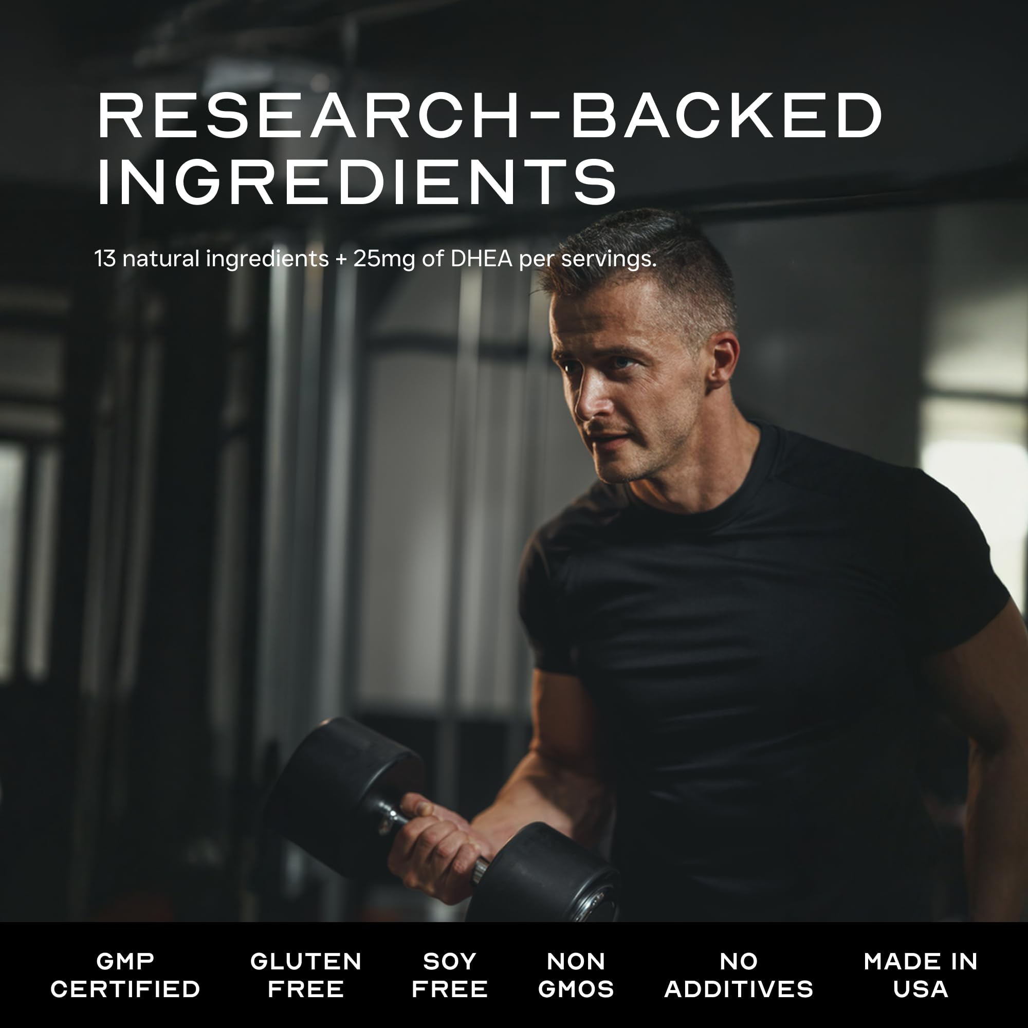 LEAN Nutraceuticals testosterone libido booster label art communicates natural hormonal balance and vigor.