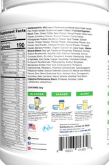 Lean1 banana superfoods ingredients with blueberries and greens