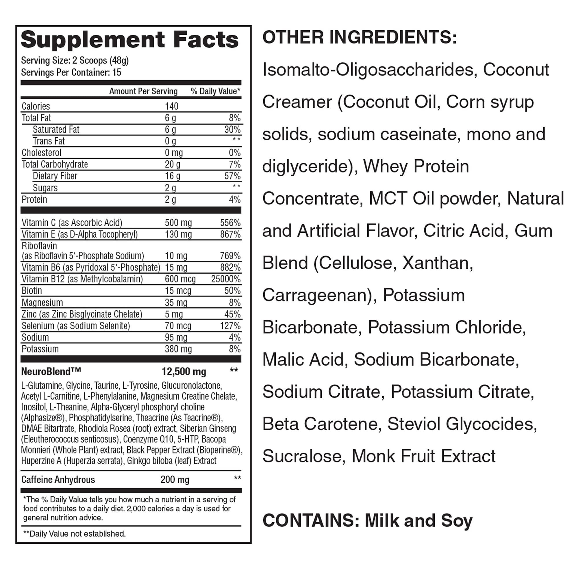 LEAN1 Neuro neuronutrient blend close-up highlighting memory and focus support