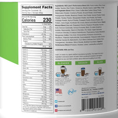 LEAN1 prepared shake in cup with straw represents a convenient snack option.