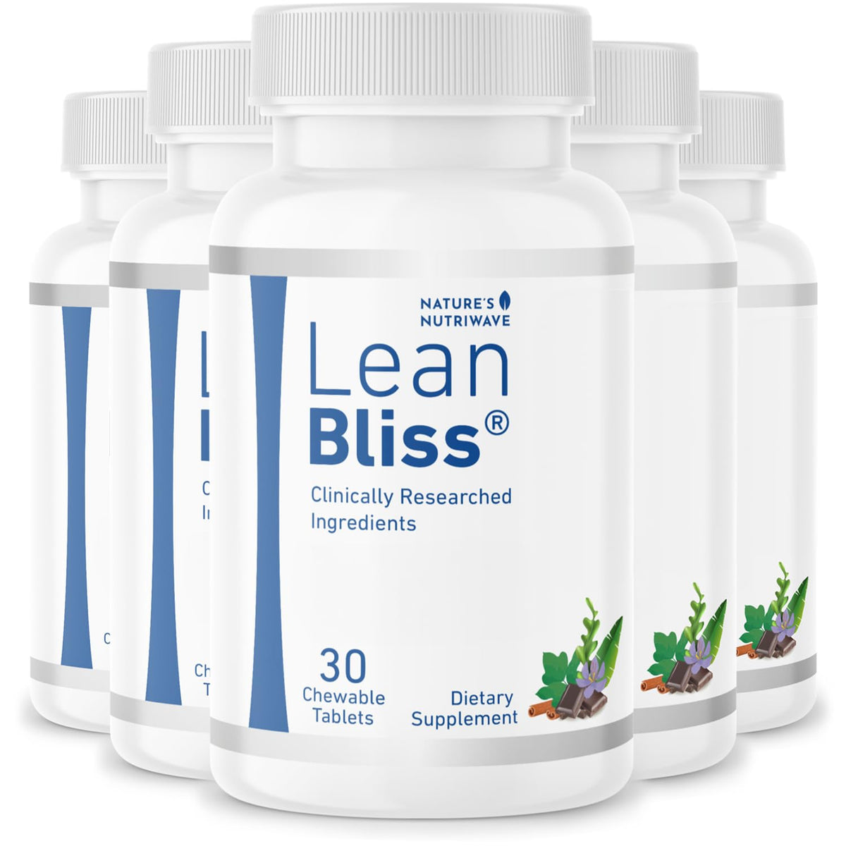 LeanBliss by Nature's NutriWave bottle front highlighting energy support for daily activity.