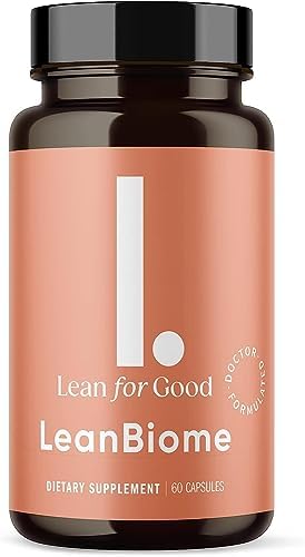 LEANFORGOOD LeanBiome bottle front shows vegan probiotic balance for daily routine