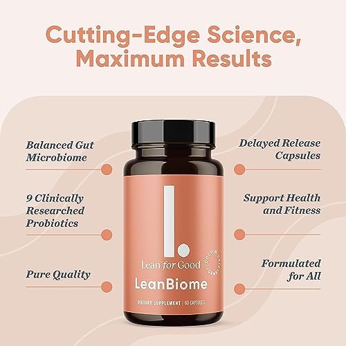 LEANFORGOOD LeanBiome capsules close-up highlight easy-to-swallow vegan capsules