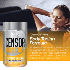 LeanForm24 CENSOR label close-up with CLA and EFAs details