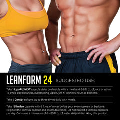 LeanForm24 triple-stack usage shot in an active lifestyle setup