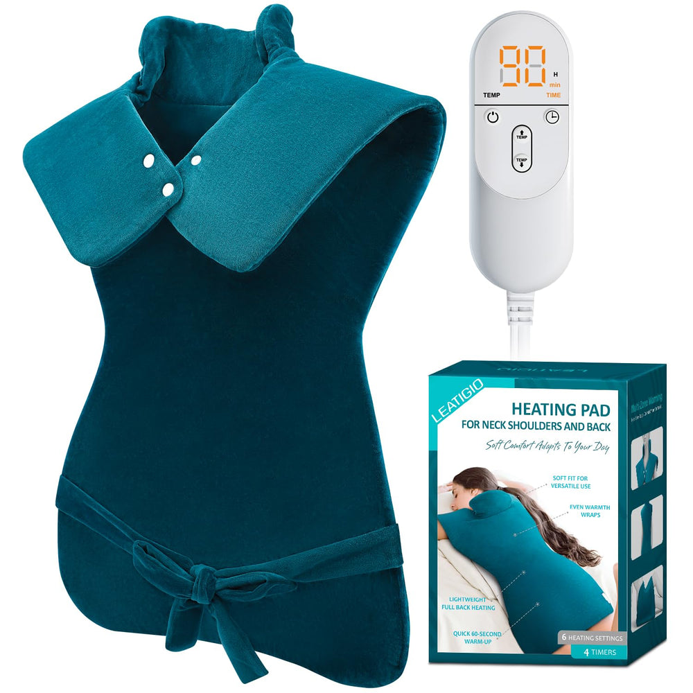 LEATIGIO heating pad full body wrap provides enveloping warmth for full-body comfort