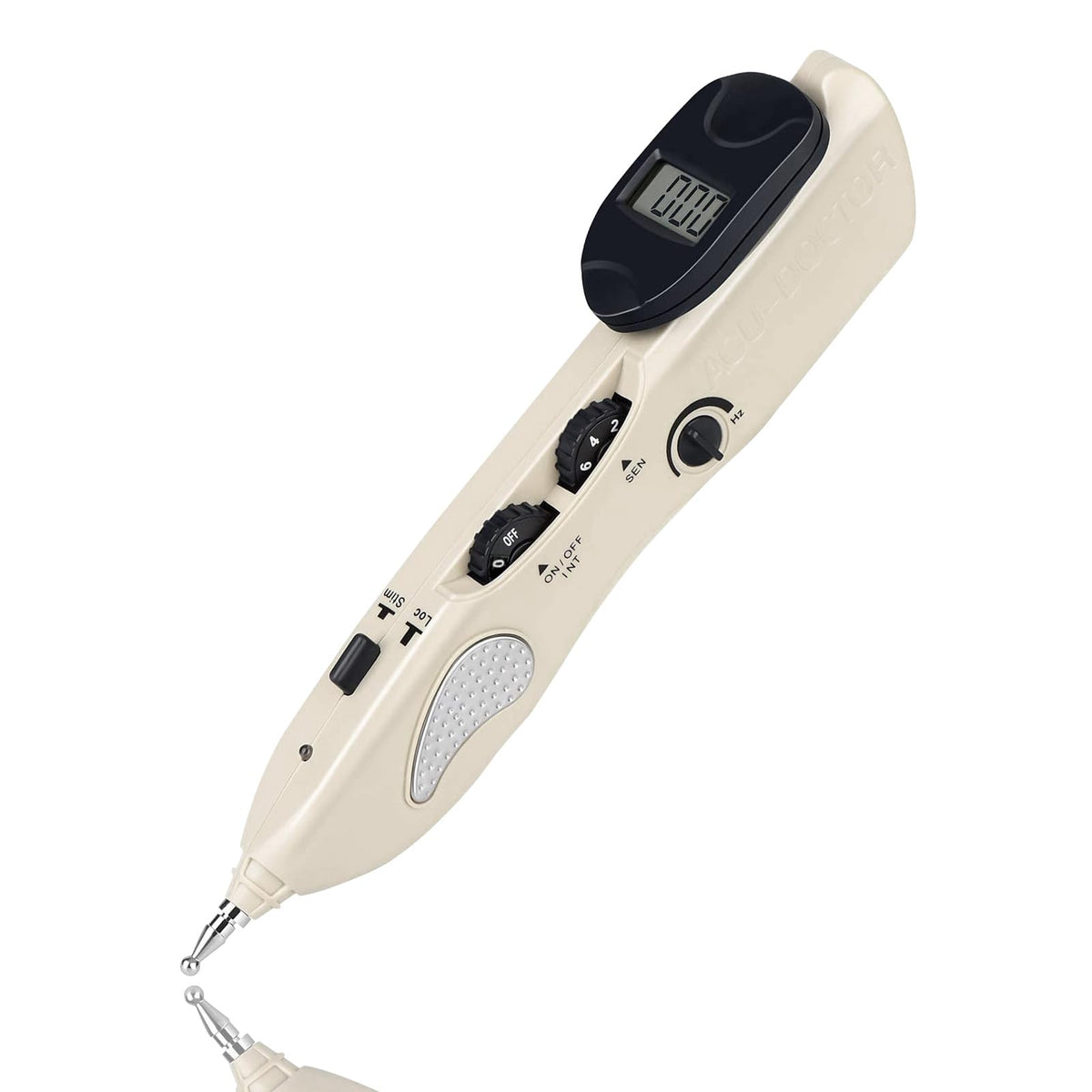 Leawell electronic acupuncture pen with big probe head for precise point detection.