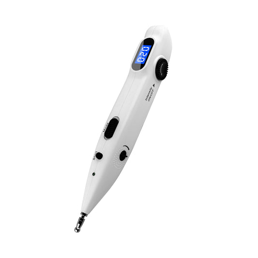 Leawell electronic acupuncture pen overview showing portable design for on-the-go use.