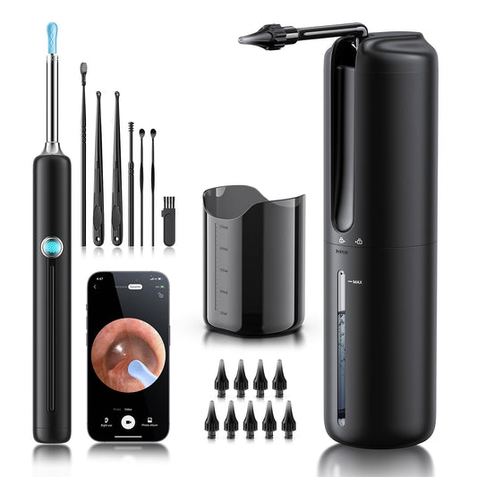 Lebbtl ear wax removal kit with camera for clear canal visualization