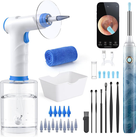 Lebbtl ear irrigator front view showing compact daily-use design