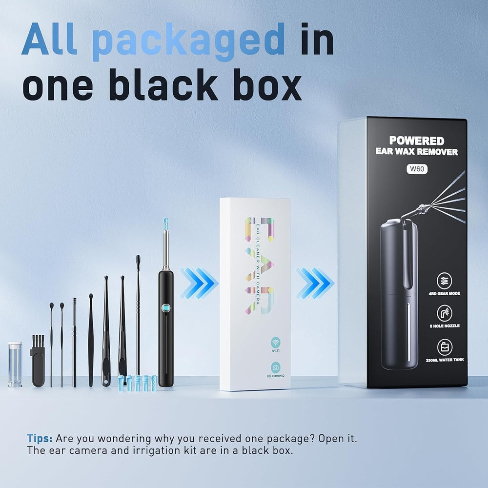 Lebbtl Otoscope 1080p camera with LED lights for clear ear visualization