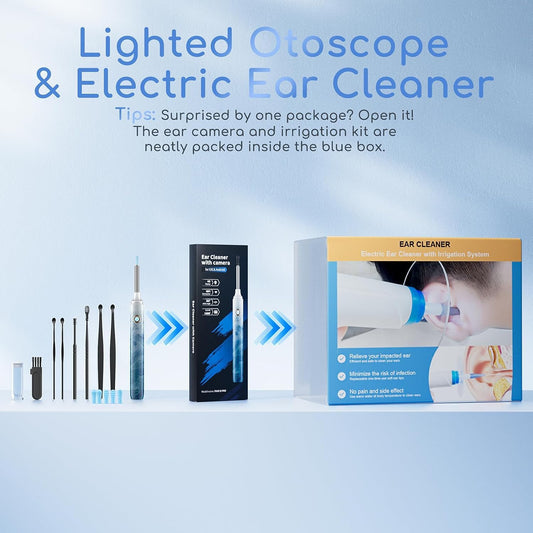 Lebbtl 1080P otoscope camera view for precise ear inspection