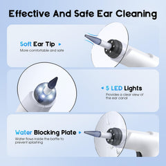 Lebbtl Ear Basin included supports easy rinsing during use.