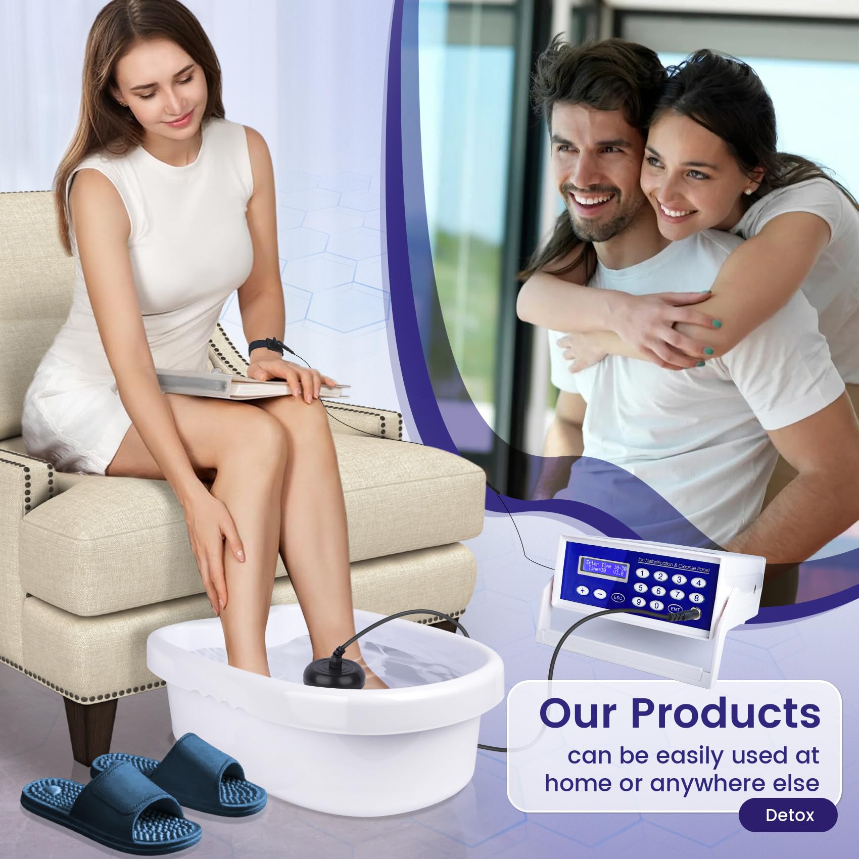 LeCuag far infrared belt adds gentle waist warmth during your home detox session