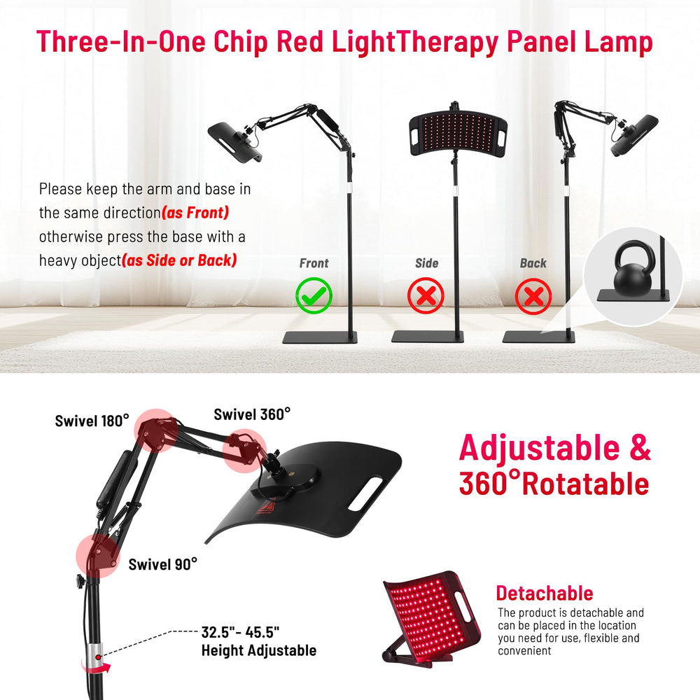 LEDINO face-use 660nm & 850nm panel for skin-friendly sessions