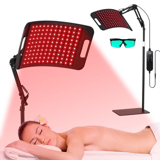 LEDINO red light panel front view with dual wavelengths for body and face therapy