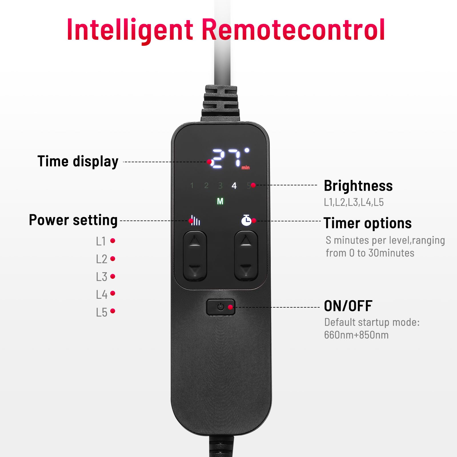 LEDINO remote control usage for easy session adjustments