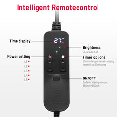 LEDINO remote control usage for easy session adjustments