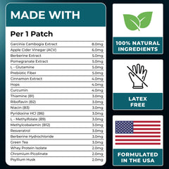 Ledisa Berberine Patch uses natural, latex-free ingredients.