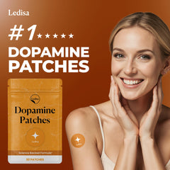 Application step showing easy 8-hour wear for Ledisa patch.