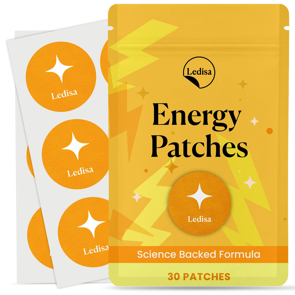 Ledisa Energy Patch on skin provides a quick focus boost for daily tasks.