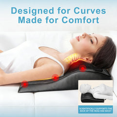 LEERCON ergonomic design hugs the body to target neck, back, and shoulders