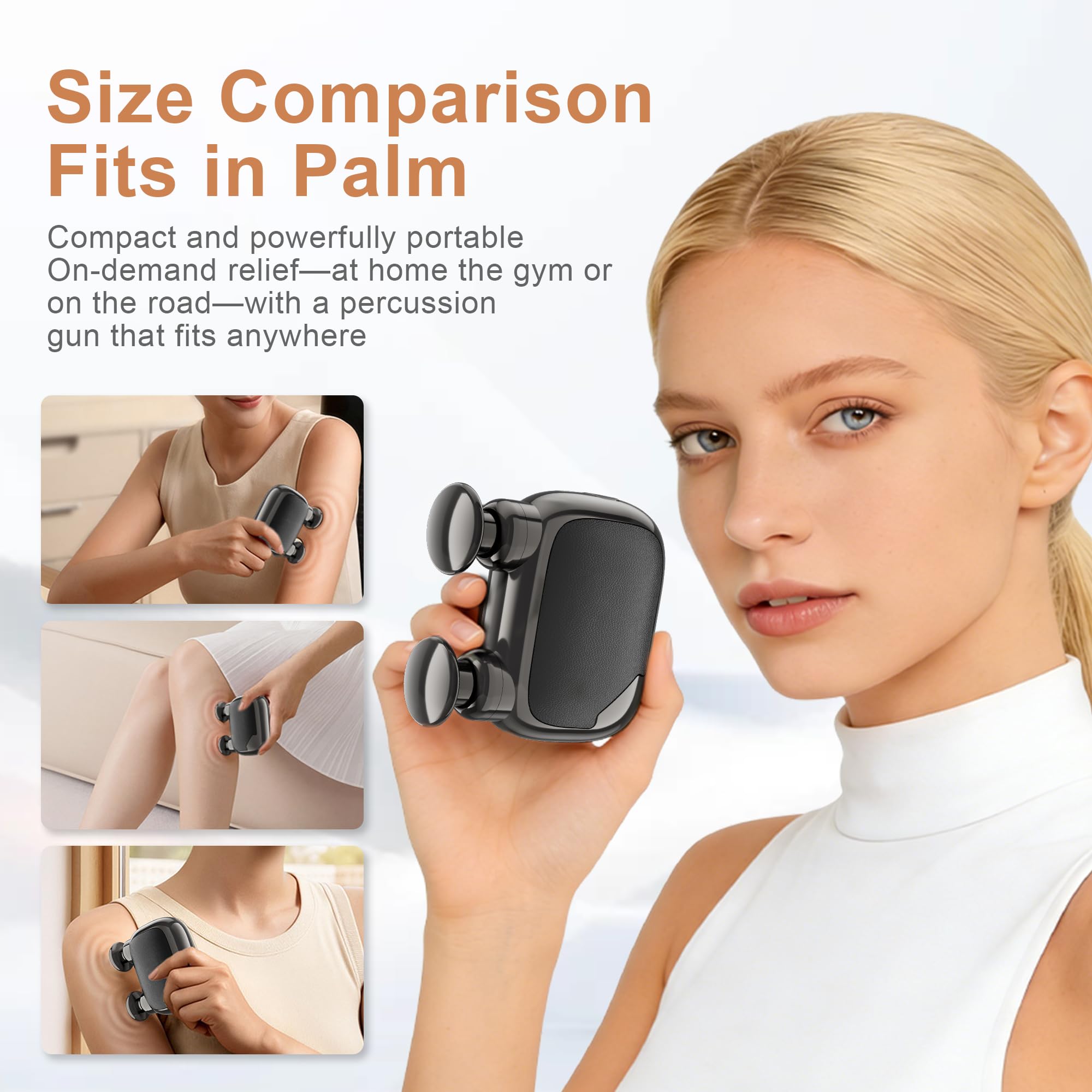 LEERCON Pocket size fits in a gym bag for on‑the‑go relief