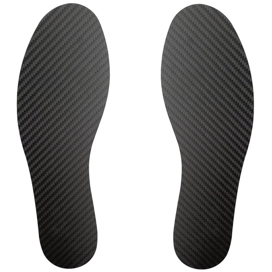 Leeuoe carbon fiber insole front view highlighting rigid support for stable stride