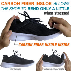 Leeuoe carbon fiber insole packaging box highlights compact, ready-to-use kit