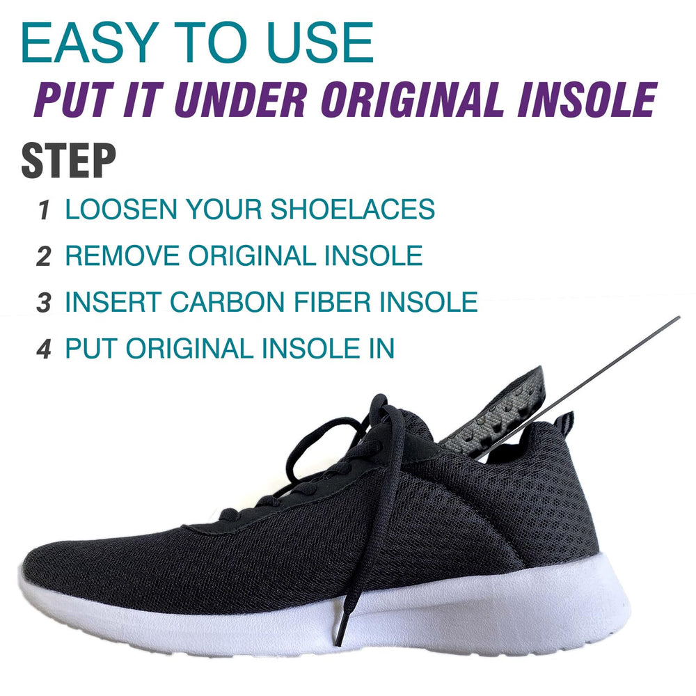 Leeuoe carbon fiber insole packaging ensures safe transit and clear contents.