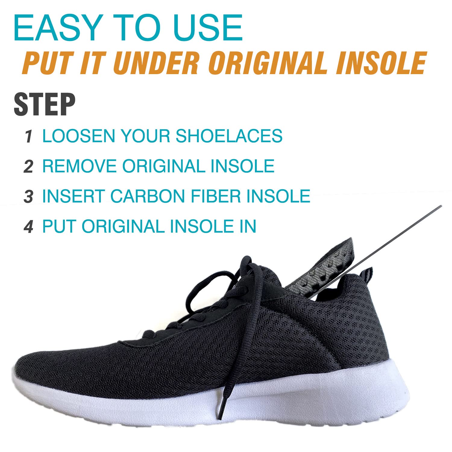 Leeuoe in-shoe wear example demonstrates daily use for comfort during walking.