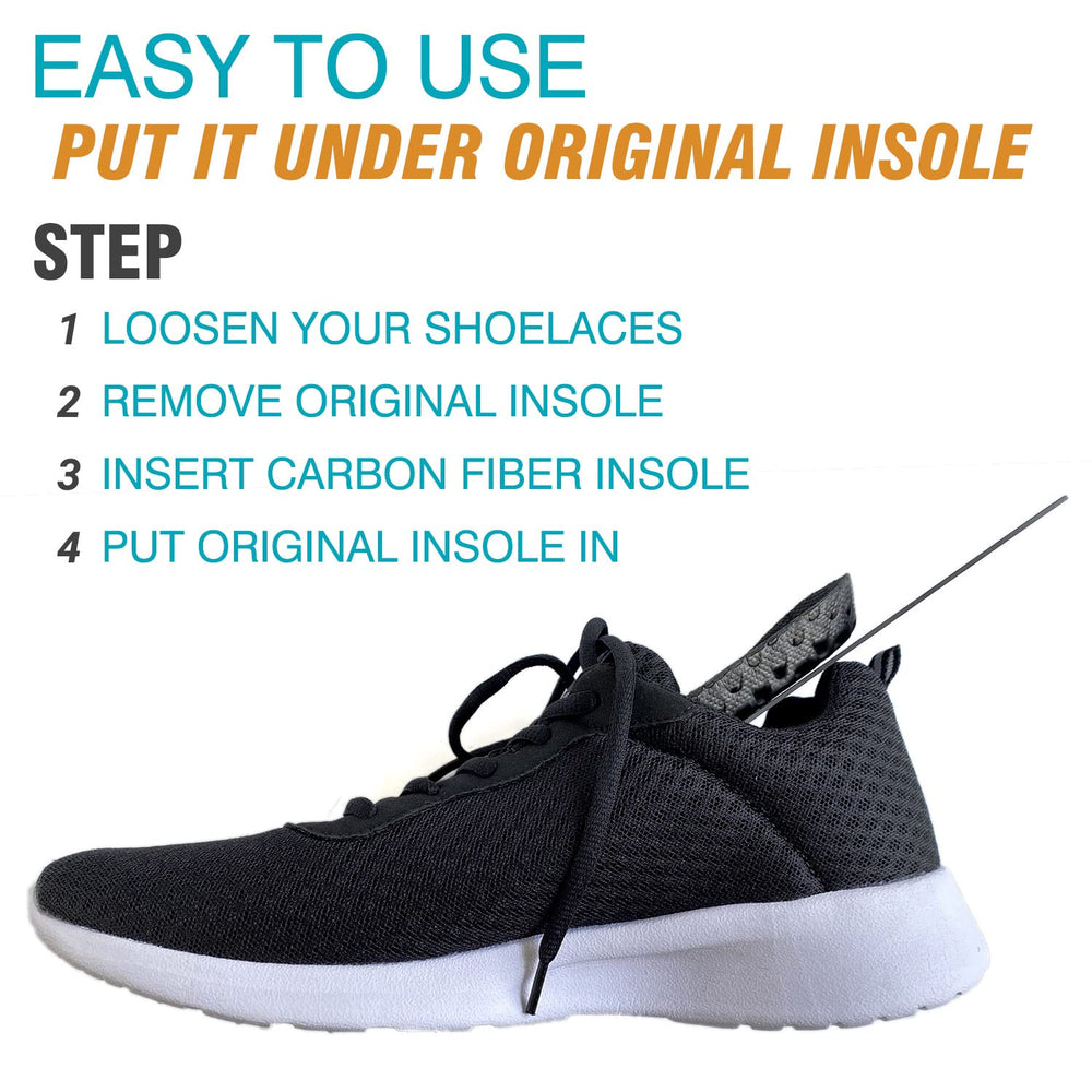 Leeuoe packaging includes two carbon fiber inserts for both feet