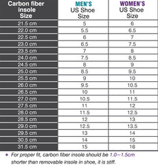 Leeuoe carbon fiber insole length 29 cm suitable for size 12.5/13.5