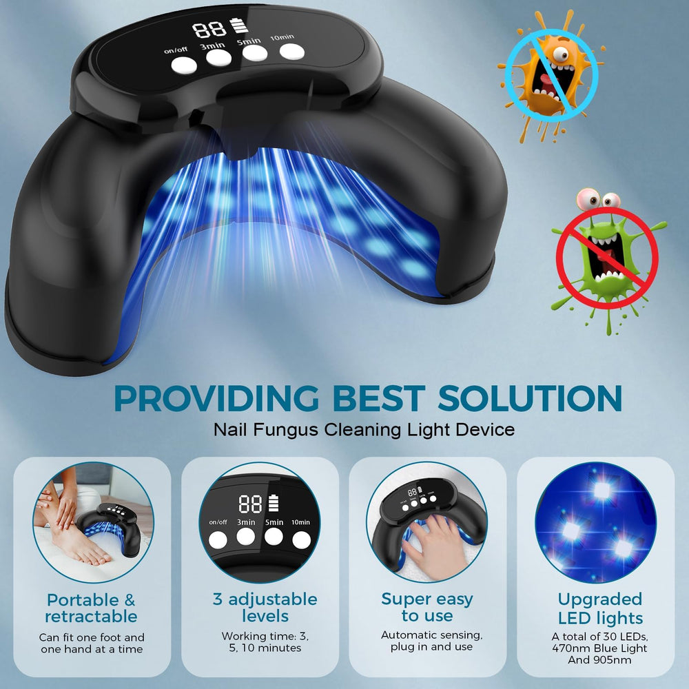 Leeyond Nail Fungus Laser Device rechargeable battery for cordless treatment