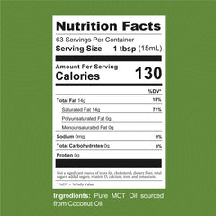 Left Coast Performance coconut MCT oil liquid in smoothies adds clean energy