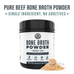 Powder foaming during stirring, signaling high-quality collagen and gelatin.