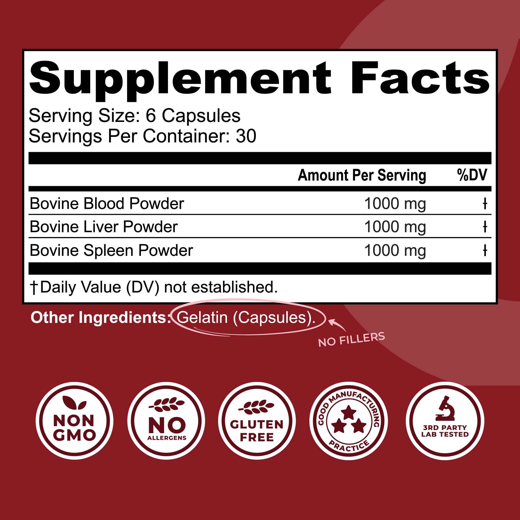 Left Coast Performance freeze-dried beef organs bottle close-up showing potency