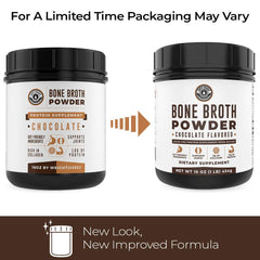 Label highlights dairy-free and keto-friendly attributes of Left Coast Performance bone broth powder.